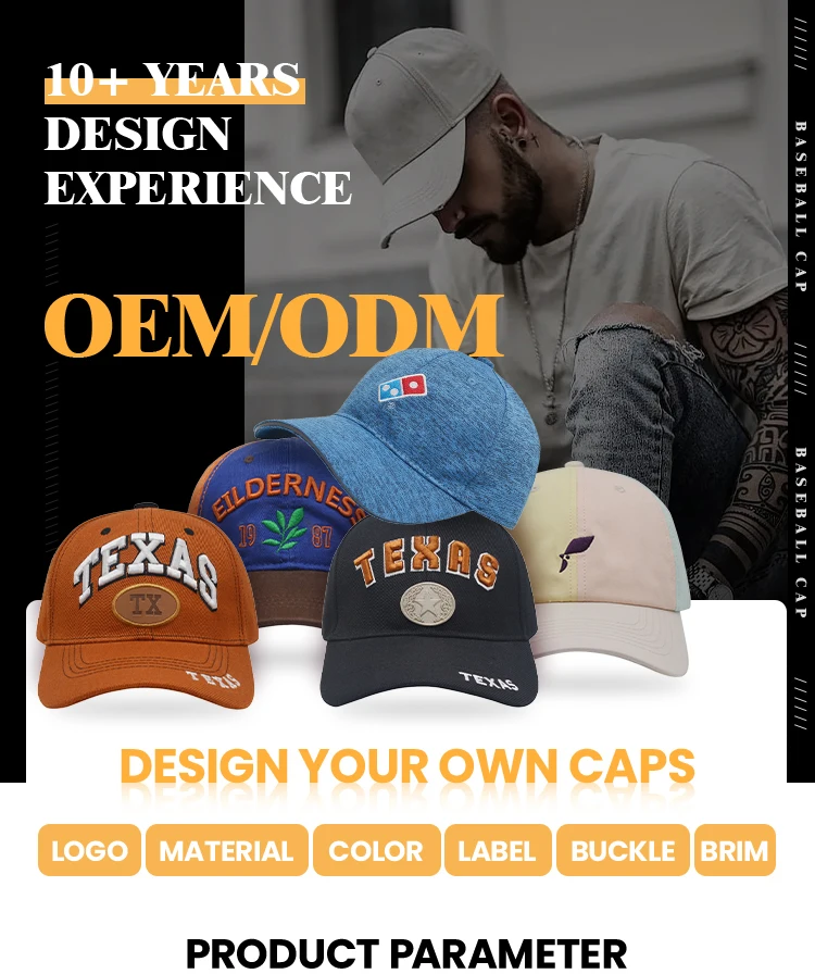 High Quality Promotional Fashion Unisex Baseball Cap Hat Custom Logo