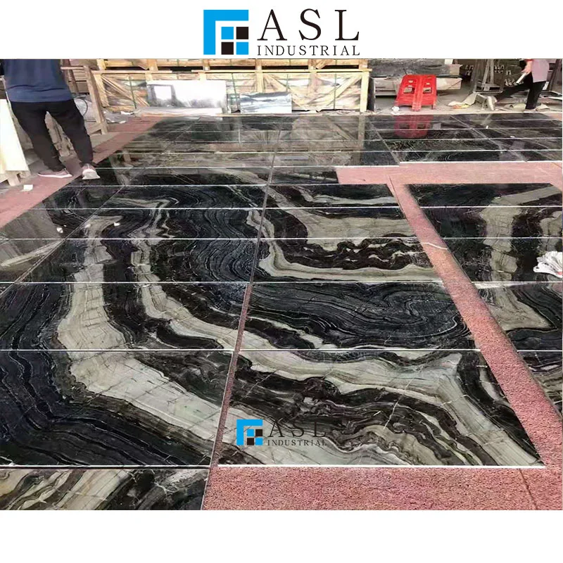 Ancient Wood Vein Black Marble Tiles and Marbles Stone floor tiles marble wall tiles