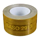 Saudi Arabira High Conspicuity SASO 2913 Qtr Reflective Tape Vinyl For Truck