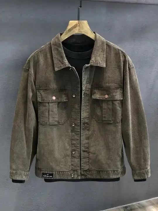 Men's Medium Stonewash Utility Trucker Jacket