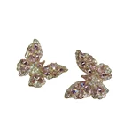 Earrings Wholesale New Fashion Brass Metal Luxury Jewelry Accessories Butterfly Earrings For Women
