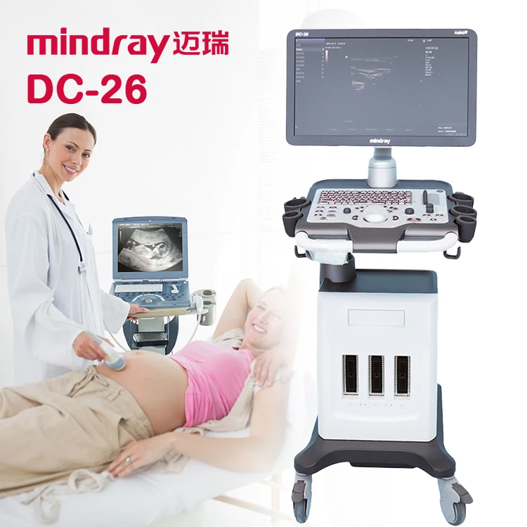 Mindray Dc 26 Medical Ultrasound Machine Ecografos 3d 4d Trolley Color