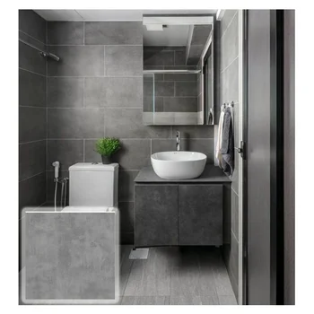 Grey Rustic Bathroom Tile Mona Grey Honed Limestone Tiles Matte Ceramics Floor and Wall 60x60 Gray Porcelain Polished Tiles