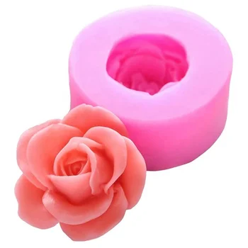 OEM/ODM 2.36/1.06inch Roses Flower Multiple colors Stampo per torta Kitchenware tools Silicone Cake Mold Chocolate Sugarcraft