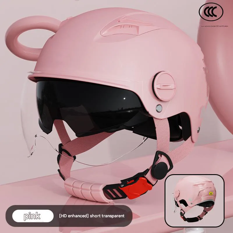 Factory 3C Certified Men's Motorcycle Helmet New DOT Approved Half Face ABS XL with Cotton Lining Sun Protection for All Seasons