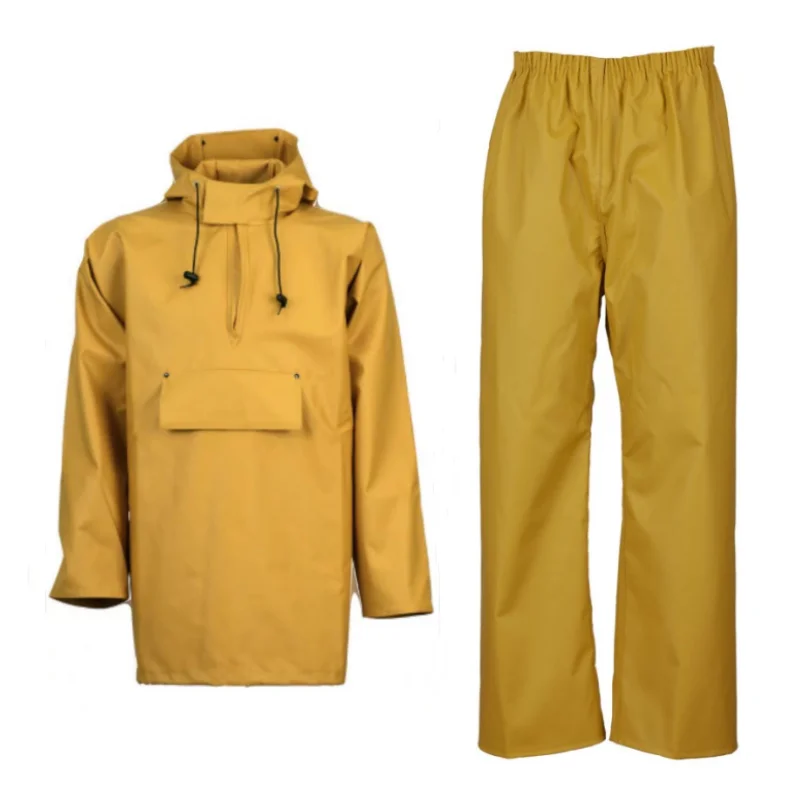 Picture [6]-thick pvc/polyester raincoat Fishing Jacket - jinjiaraincoats-jinjiaraincoats