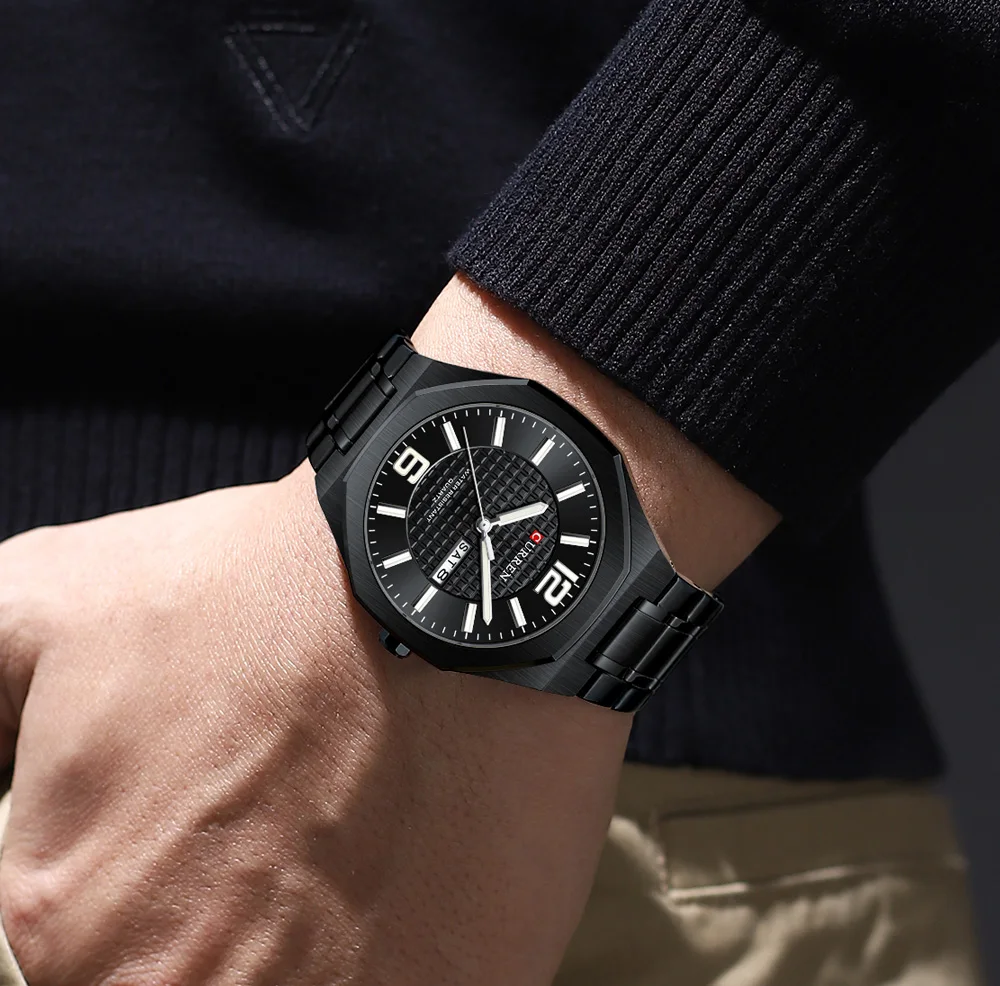 Curren 8476 Men's Watch Waterproof Quartz Steel Band Watch Business Casual Luminous Wristwatch