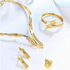 Wedding Earring Anillo Collar Pulsera Customizable Jewelry Sets Wedding Necklace Women Bracelets Earring Set