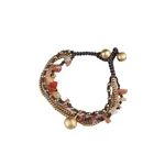 Stone Religious Retro Multi-layer Handmade Bracelet With Unique Design And Stone Bell Rosary