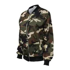 Ladies Coats Autumn Round/ O Neck Camouflage Women's Ladies Long Jackets Coats Blazers