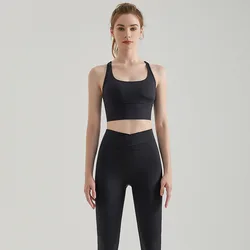 Factory Wholesale Quick Drying High Waist Running Yoga Outfit Sets Fitness Women Sports Bra And Shorts Set