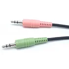 Stereo Stereo Stereo Splitter 3.5mm Stereo Jack To 2 Stereo Plug Splitter Braid Cable 0.2m