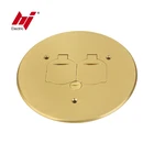China Supplier Brass Electrical Flip Socket Cover with Receptacle