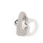 Design Popular Jewelry Unique Design Hot Sale Popular Product Hip Hop Zircon Ring Trendy Jewelry Ring