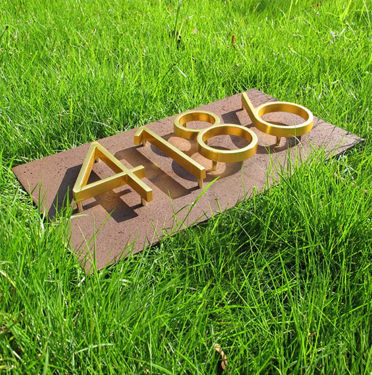 floating house numbers and letters