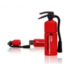 Silicon Memory Flash Silicon Fire Extinguisher Cartoon USB 2.0 Memory Stick Flash Drive 8GB 16GB 32GB