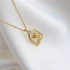 Design Necklace Oem Odm 2021 Unique Design Custom Gold Plated Cubic Zirconia Rose Flower Necklace
