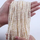 Pearl Pearls Bulk Cheap 4-4.5mm Natural Freshwater Rice Shape Pearl For Jewelry Making