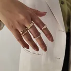 Snake Ring Simple Fashion Irregular Snake Joint Ring Retro Personality Fashion Ring Set