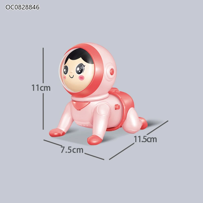Wholesale electric crawling doll baby crawling assist musical toy from 0 to 12