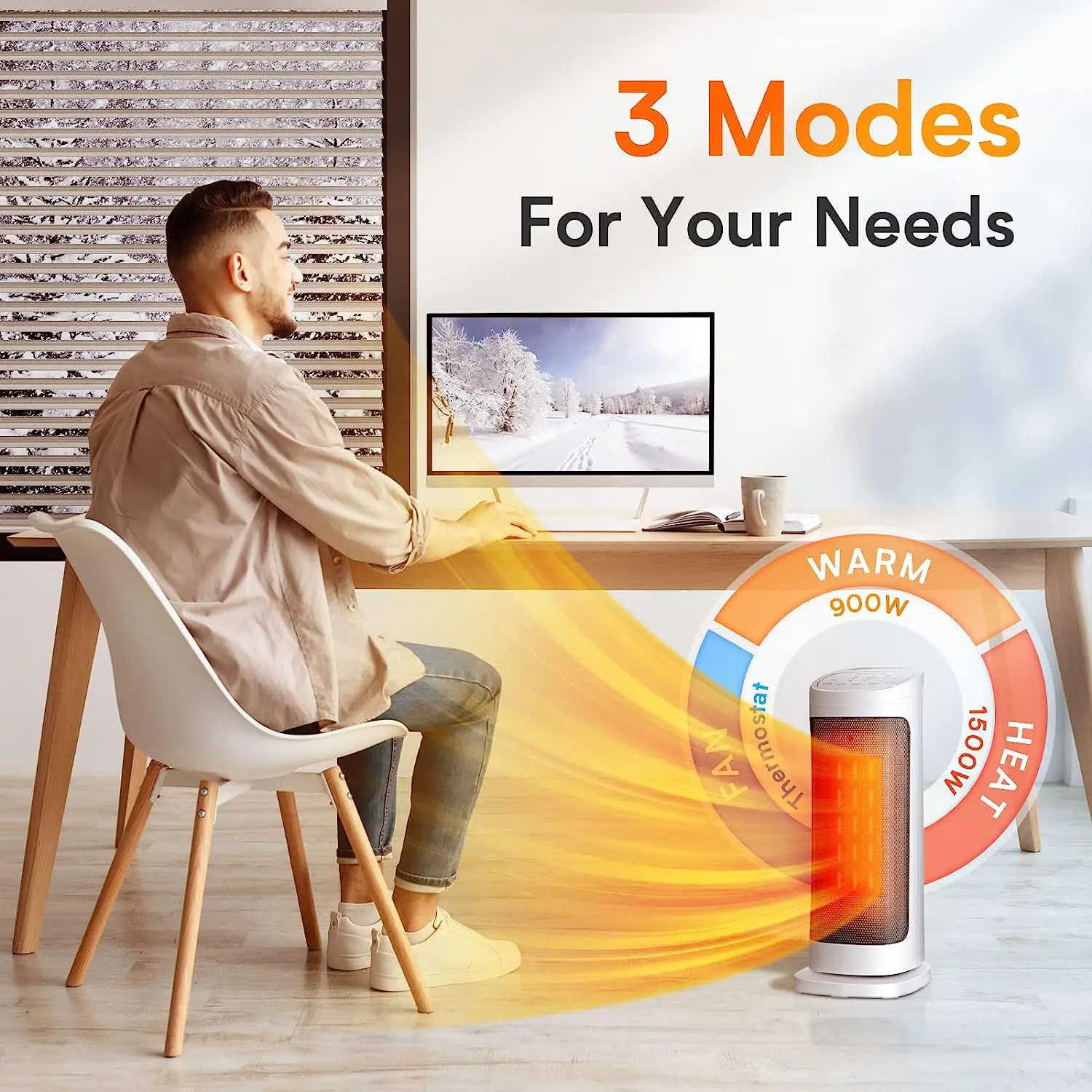 Portable Electric Fan, 2000W, PTC - detail 6