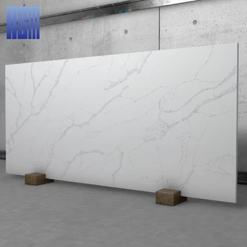 3200*1600 mm artificial quartz stone slabs white engineered artificial calacatta quartz stone