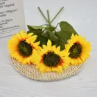Sunflower Artificial Sunflower 1 Heads Decorative Flowers Preserved Sunflower