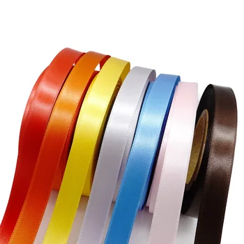 Factory Sales Promotion 100% Polyester Double Faced Satin Ribbon Tape