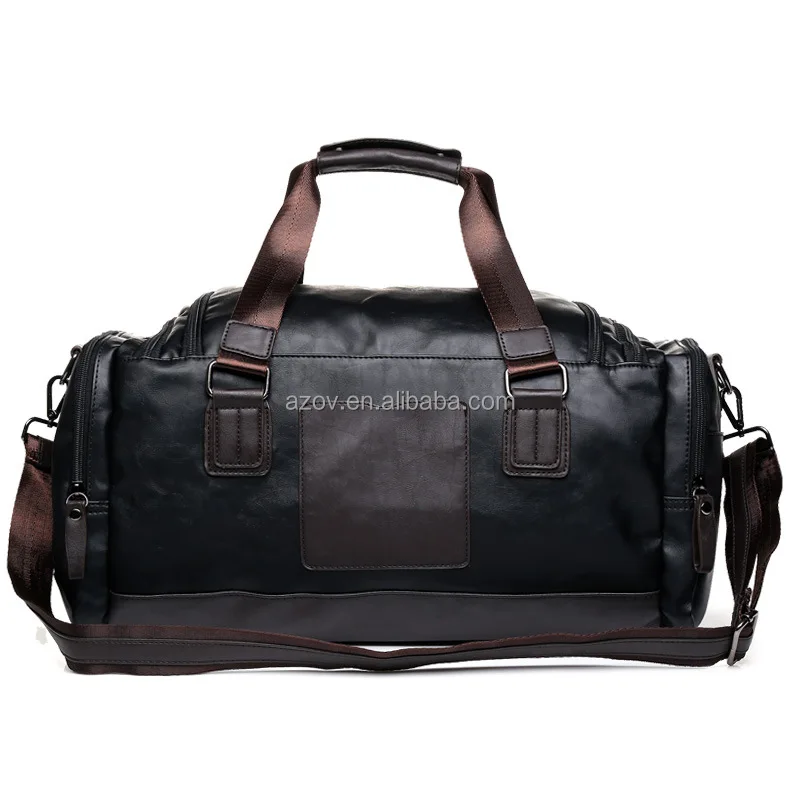 High Capacity New Fashion PU Leather Gym Bag Luggage Bag Travel Luggage