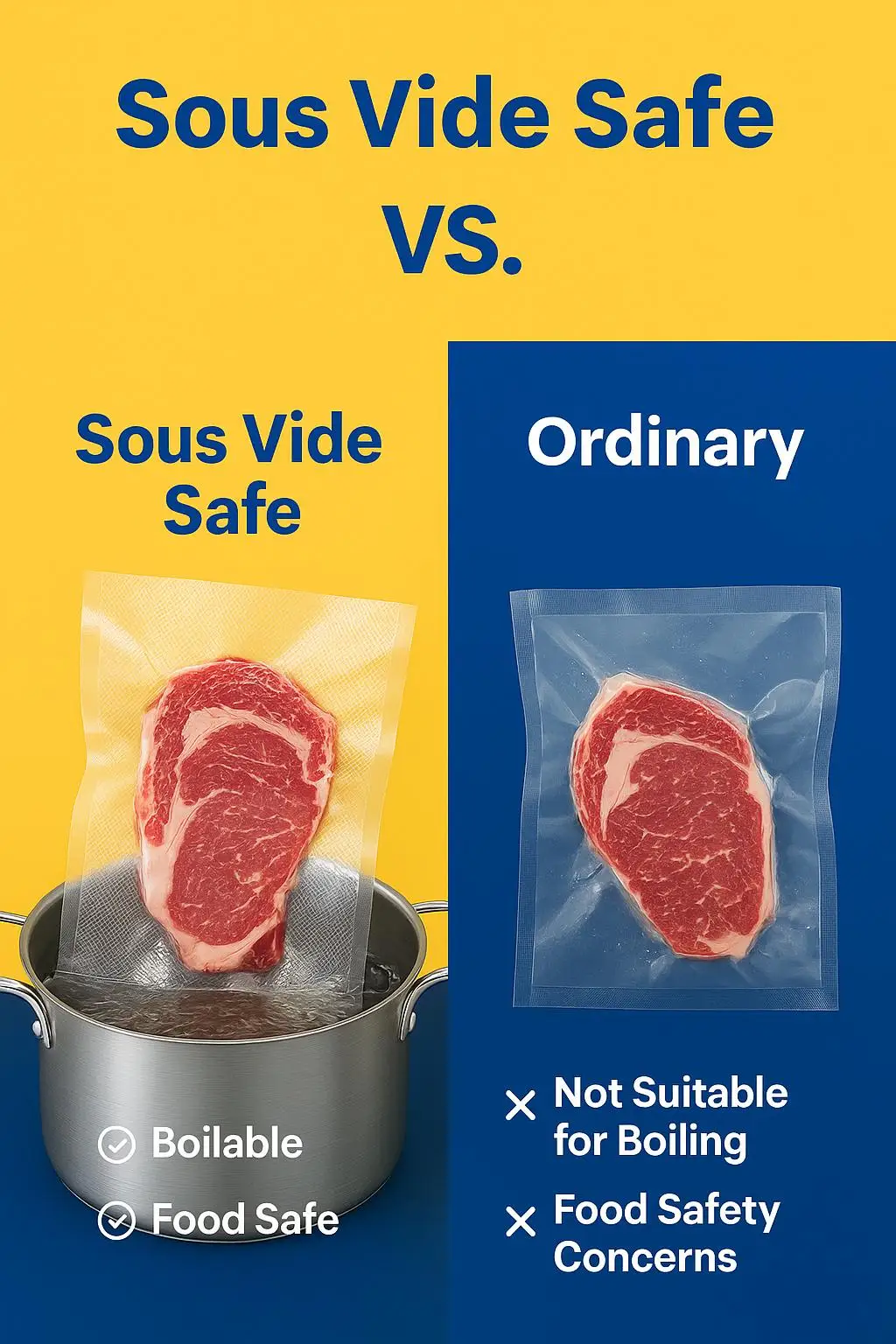 Custom Printed Microwaveable PE Vacuum Sealer Bags Heat Seal Handle Odor Proof for Sous Vide Food Storage Flour Fertilizer Feed - detail 7