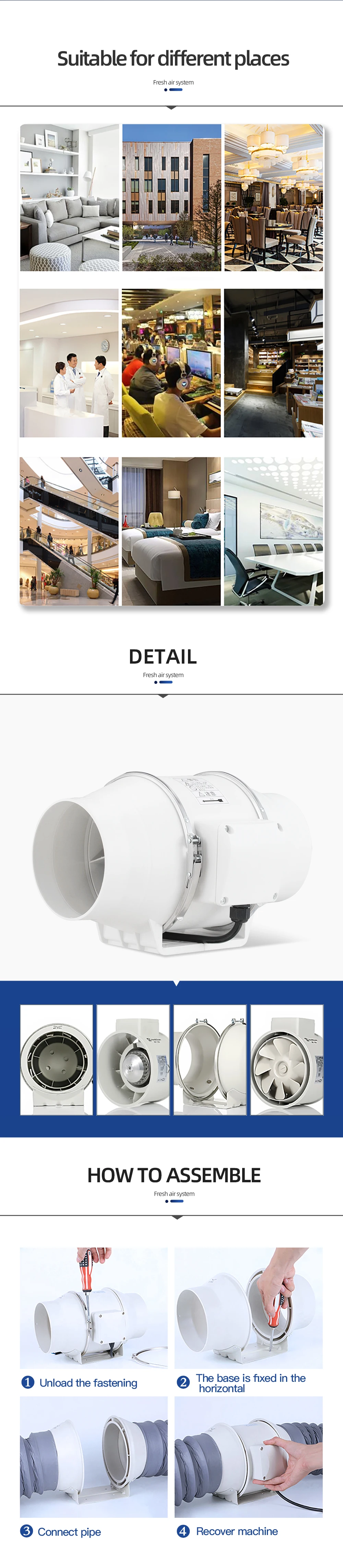 Mixed Flow Extractor, 315mm, 12Inch - detail 14