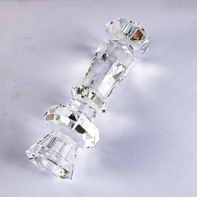 product simple and elegant high end glass candle holder furniture decoration suitable wedding candle holders for dual size candles-11