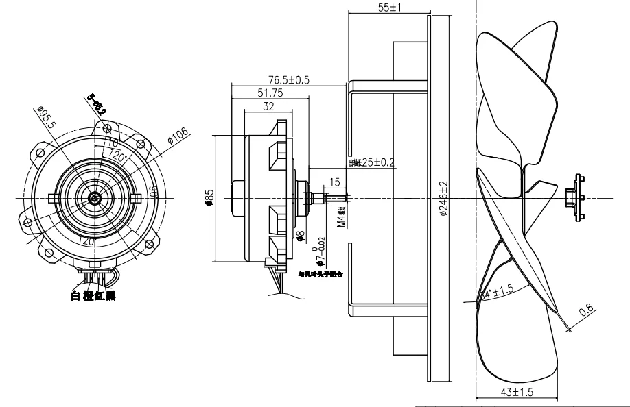 Sealed Plastic Encapsulated Motor, 220V, 110V - detail 16