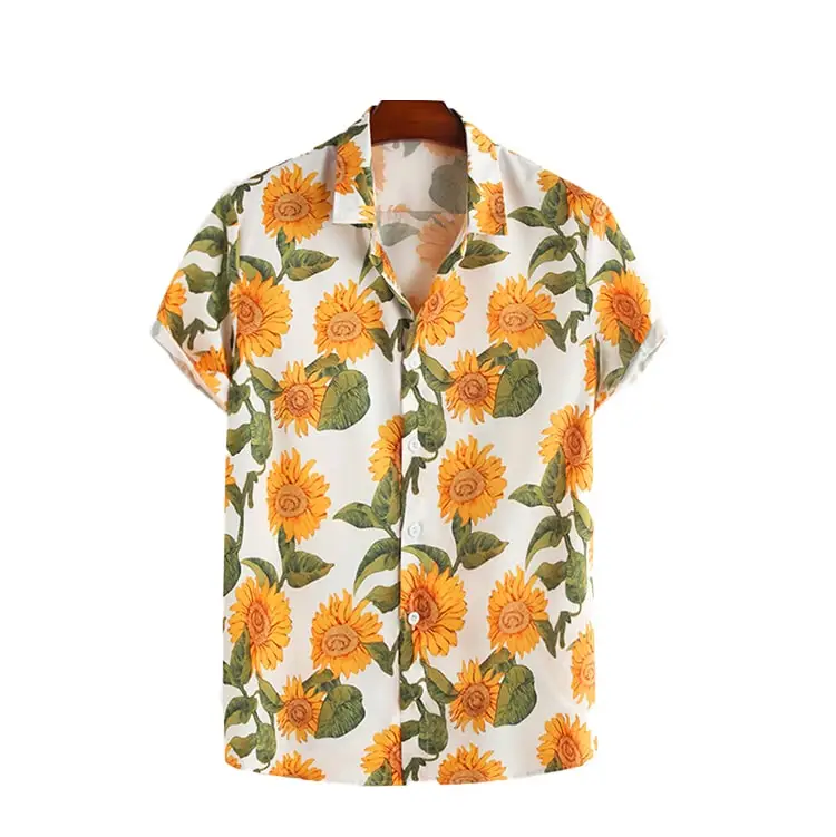 sunflower button up shirt