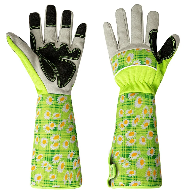 garden gloves with extra long cuffs