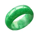 Emerald Ring Simple Gemstone Eternity Emerald Green Jade Ring Jewelry