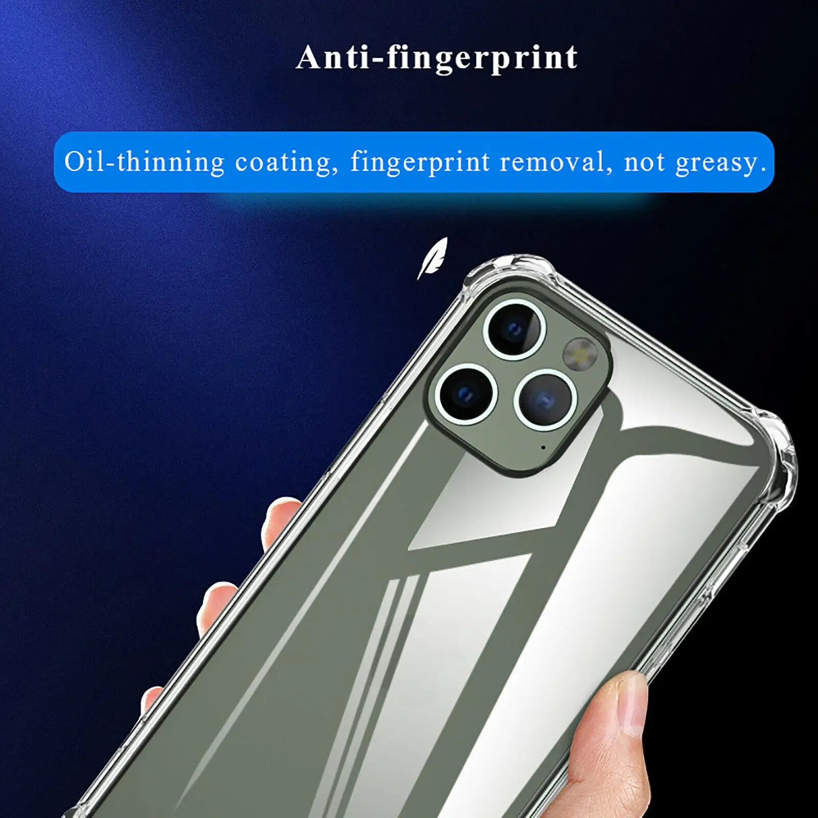 1PC Anti-drop Transparent Shell Phone Case Protective Cover for iPhone12 Series He1908bf732244a3684745fbfa0efe263x