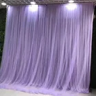 Decoration Wholesale Ice Silk Tulle Mesh Drape Birthday Party Wedding Stage Decoration Backdrop
