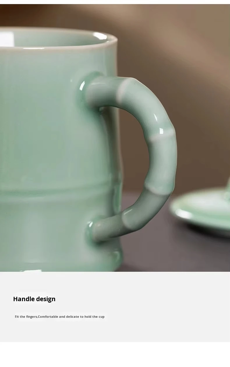product high end large capacity office longquan celadon tea cups custom ceramic mug cups set for conference-8