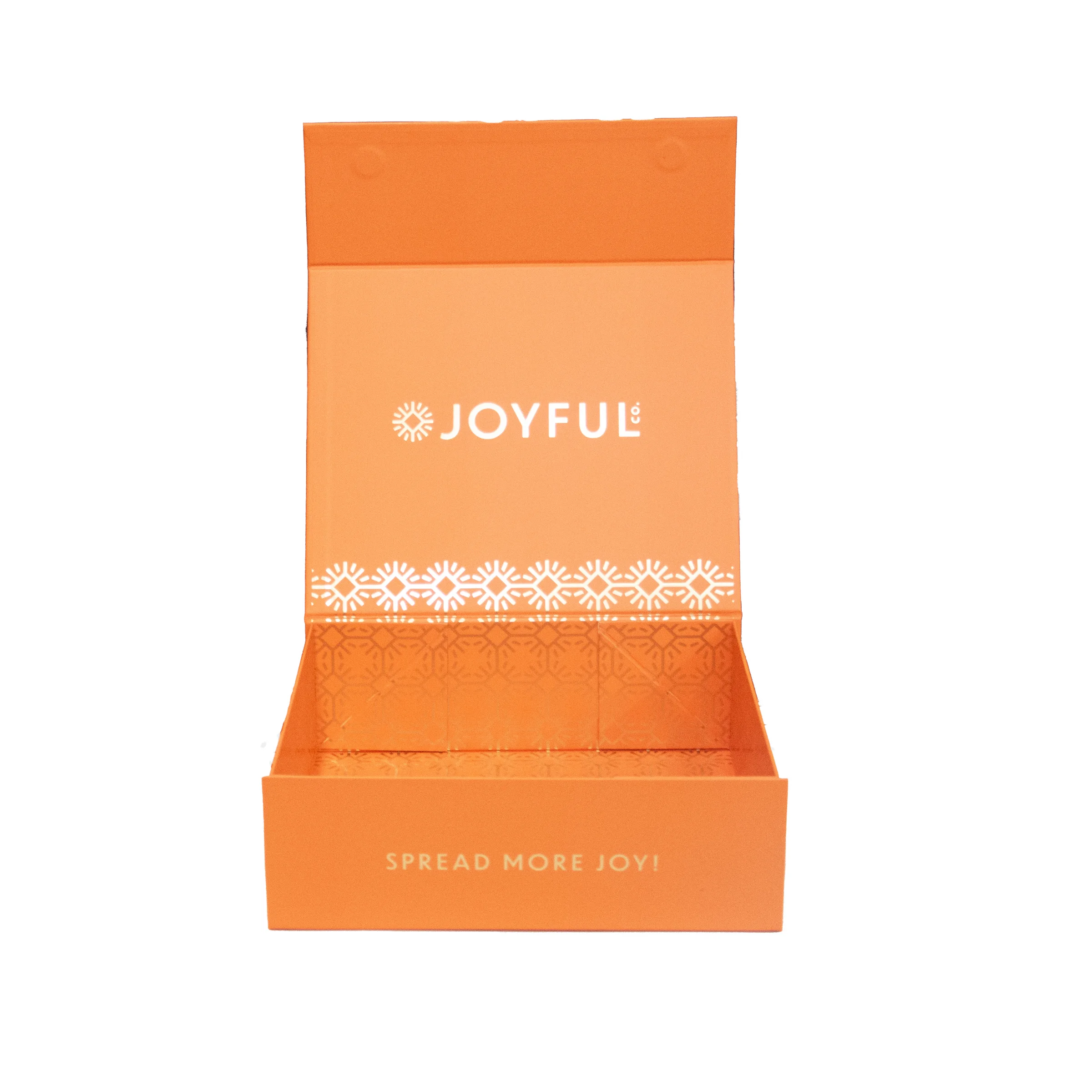 Custom Logo Printed Recyclable Luxury Gift Box with Magnetic Closure and Gold Stamping