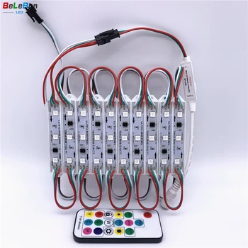 outdoor waterproof super bright 5050RGB WS2811 ic 3LEDS SMD pixels led modules light for 3D letters shop signs store windows