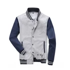 Men Jacket OEM Embroidery Patches Custom Men Jacket Baseball Plus Size Coat Varsity Jacket For Men