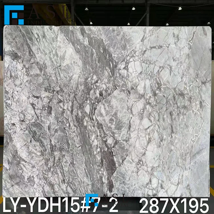 The factory designed and customized processing marble fish belly gray hotel lobby villa decoration