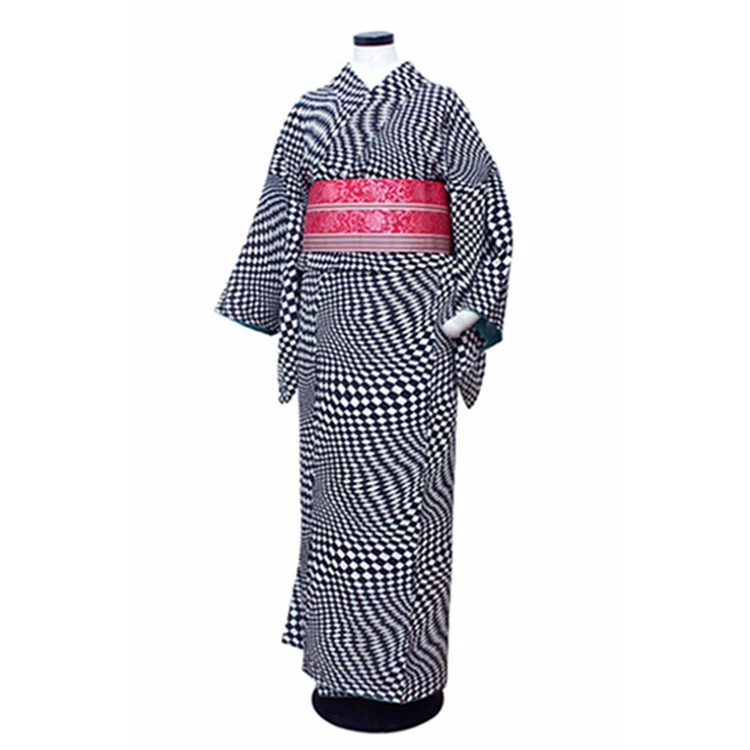 Vintage Kimono Woman Dress Silk Robe ...