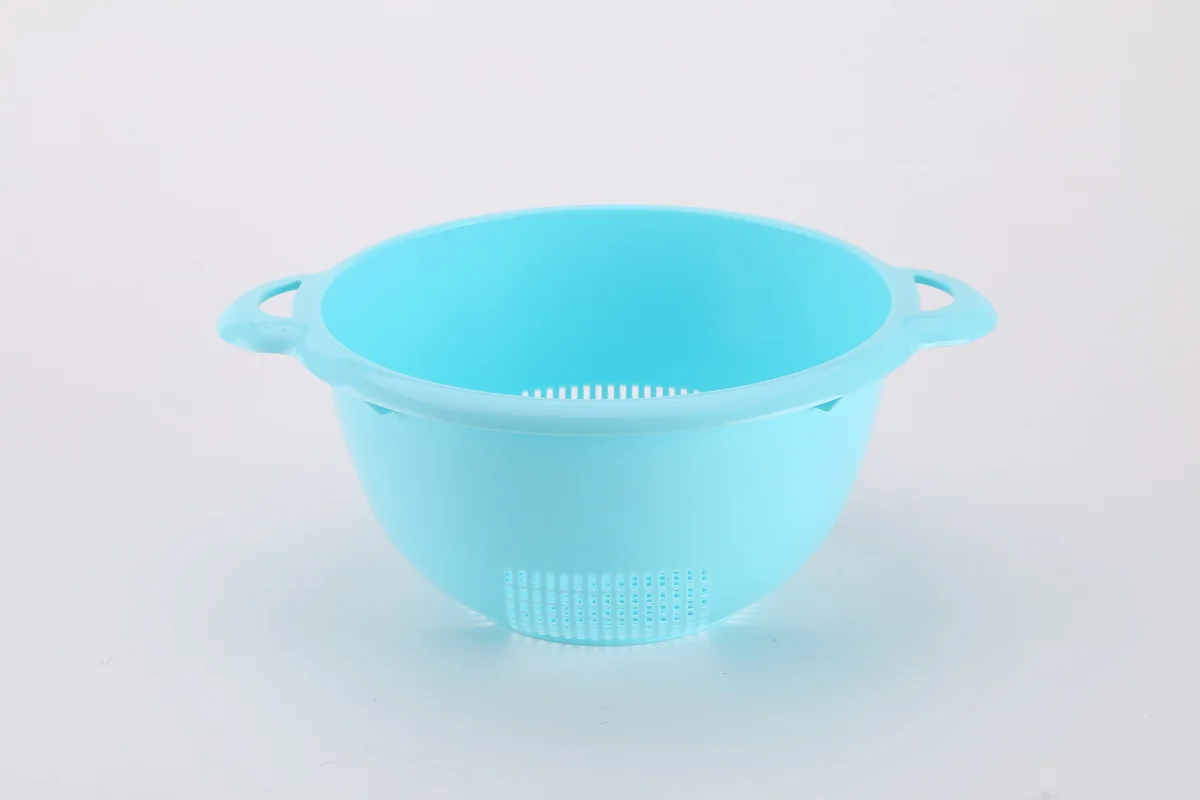 kitchen basket vegetables drainer sink colander dish drying rack plastic colander with handle