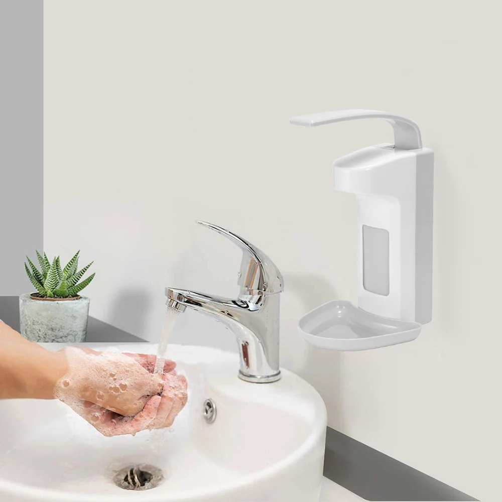 Customized High-quality ABS Elbow Dispenser, Elbow Press Soap Dispenser Wall Mounted & Elbow Soap Dispenser Stainless Steel Pump