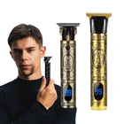 Clipper Amazon New LCD Display Shaver Cheap T9 Hair Trimmer Professional Metal Bald Electric Clipper For Men Factory Source