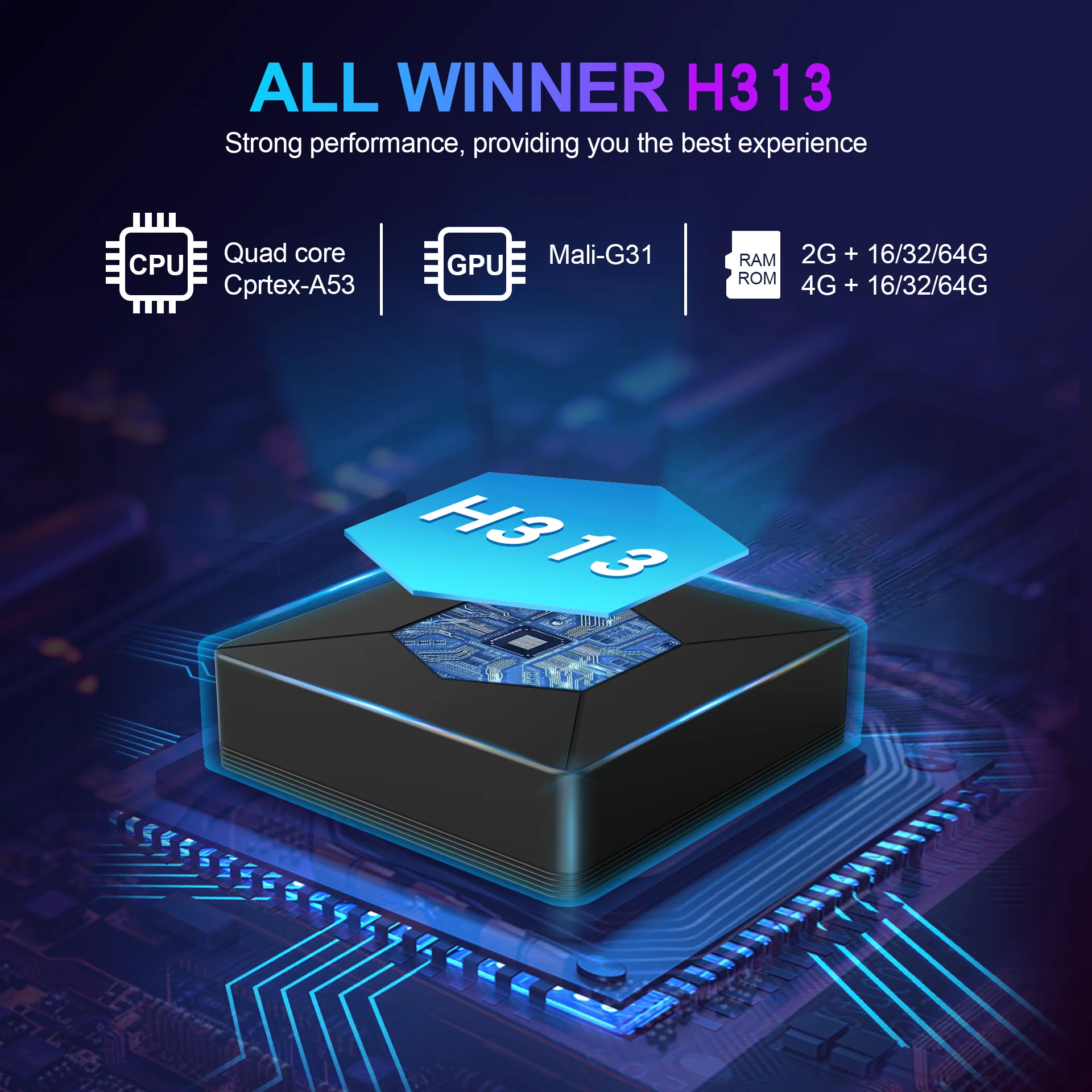 HCS98原始设备制造商定制高品质安卓13 Allwinner H313 4GB 64GB高清网络四核8k最热最热机顶盒4k测试