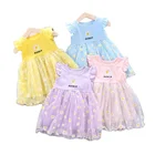 Kids Clothing Wholesale Kids Boutique Cartoon Summer Fashion Style Short Sleeve Children Dress Clothing