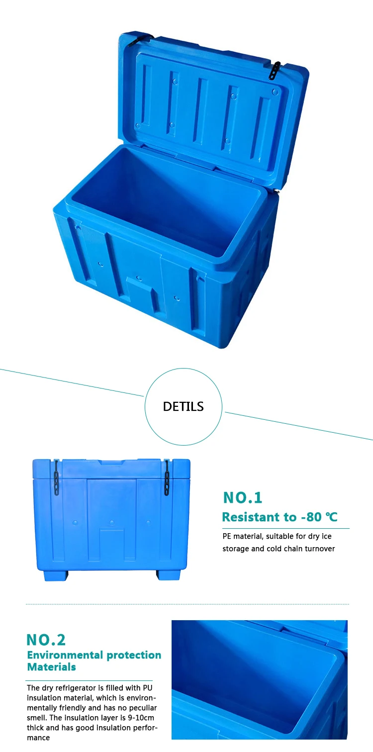 240l Dry Ice Cooling Container Cooler Box With Wheels Vaccine Carrier